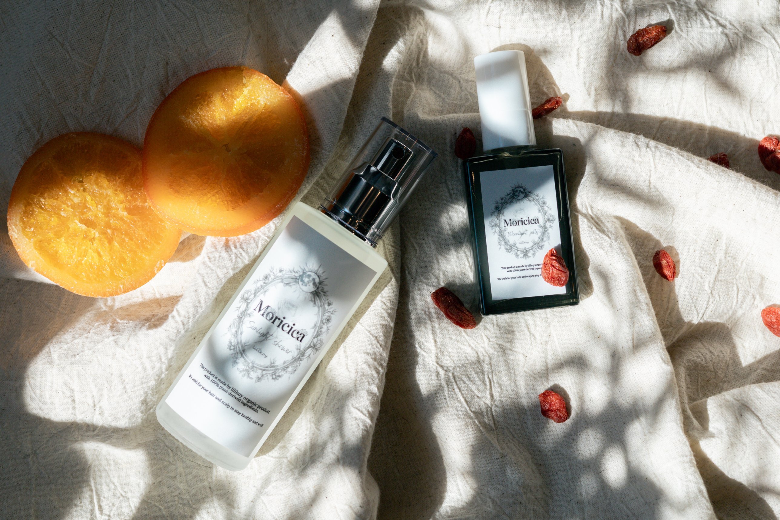 ヘアケアライン Moricica のボトル2本